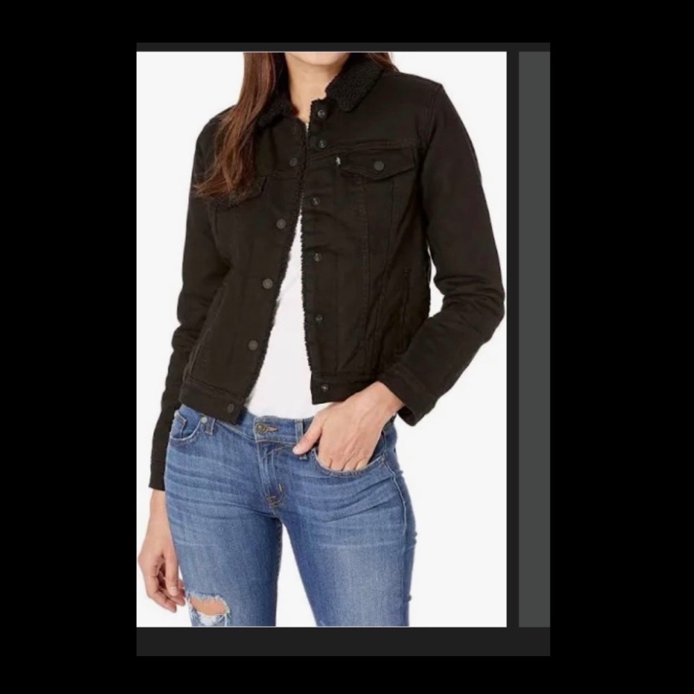 Levis black denim jacket